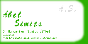 abel simits business card